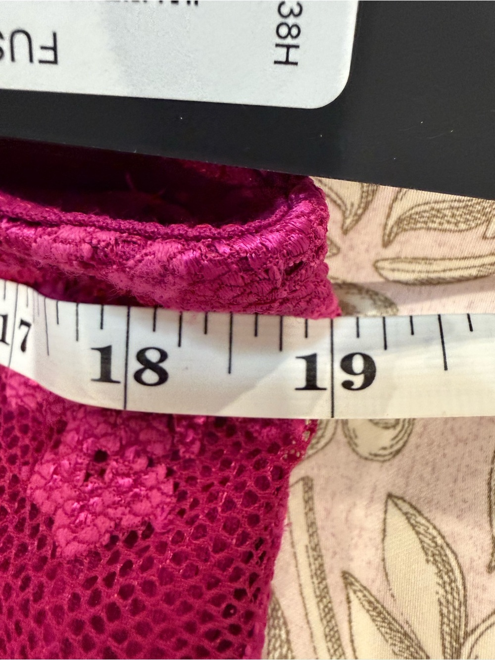 bebe Fuchsia Lace Scoop Neck Maxi Dress - Picture 7 of 7